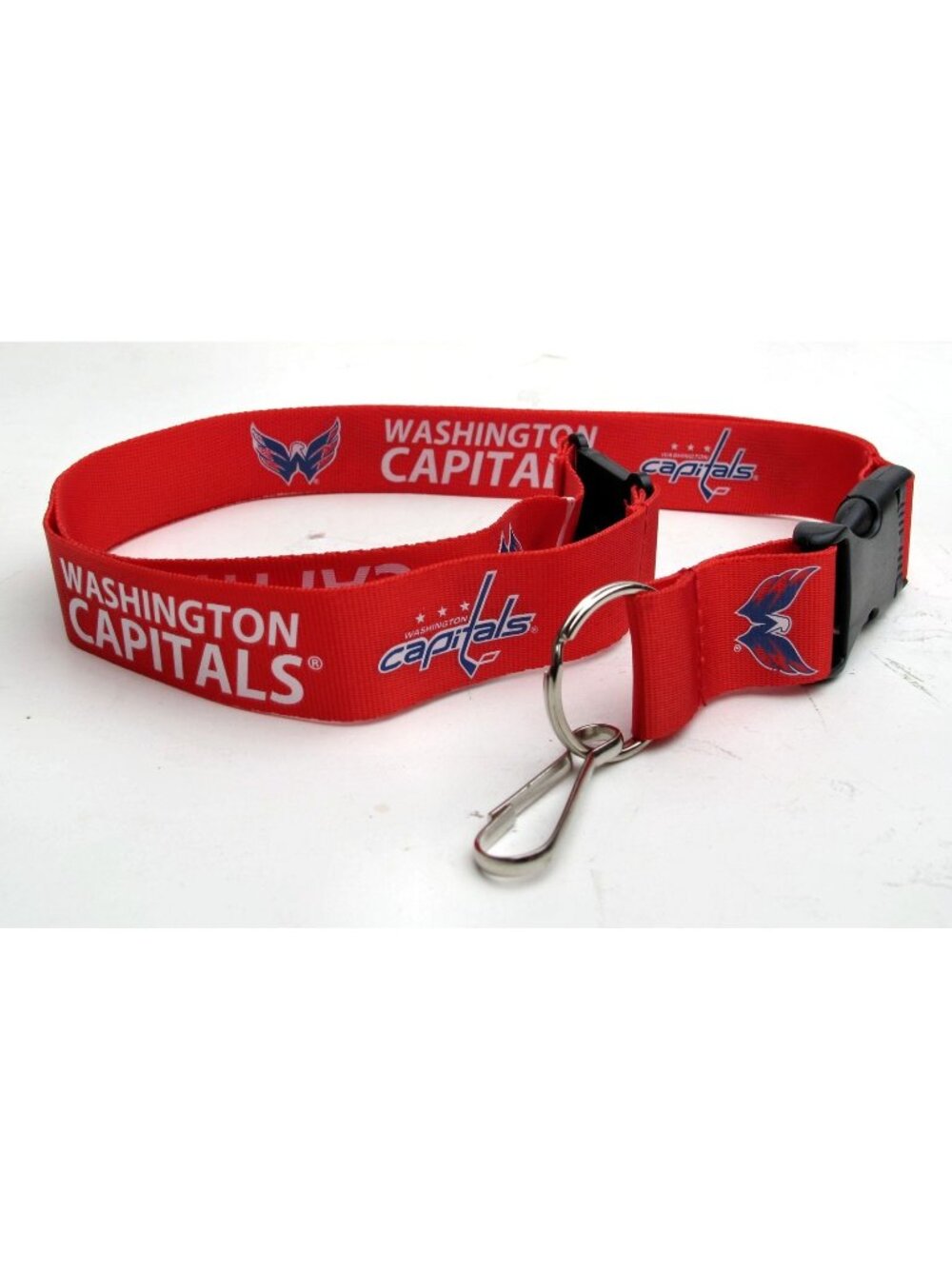 Washington Capitals Lanyard Keychain 2 Sided With Clip NHL Licensed New
